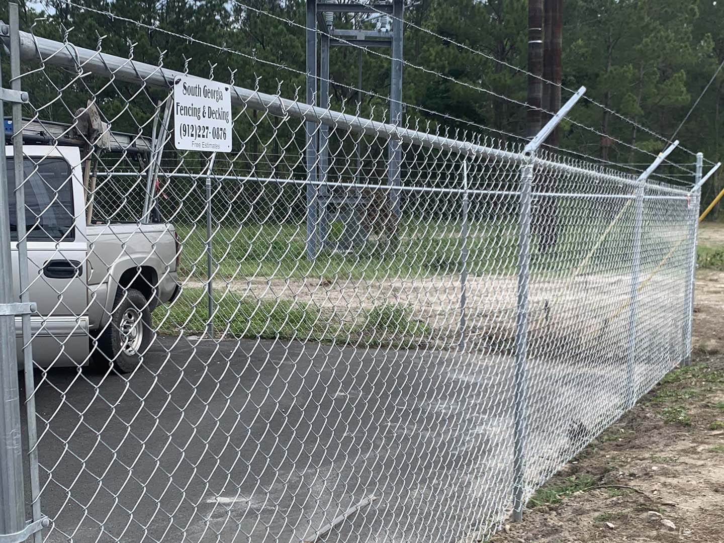 Photo of a Southeast Georgia chain link fence