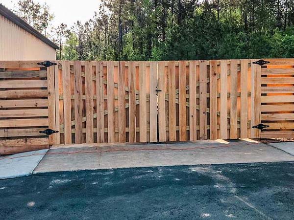 Photo of wood privacy fence in Southeat Georgia