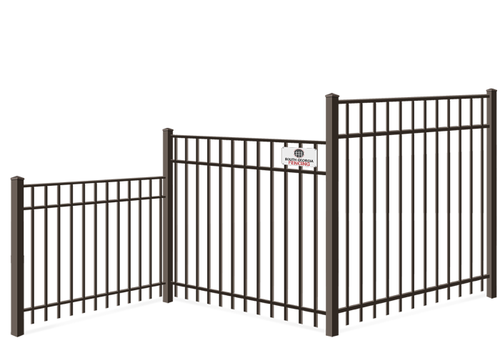 Residential Aluminum fence height options Southeast Georgia