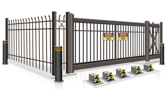 Commercial high security vehicle entry gate installation company for the Southeast Georgia area.