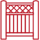 Vinyl fence icon