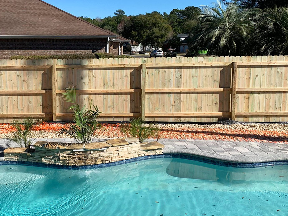 Pool Fence Example in Hilliard Florida